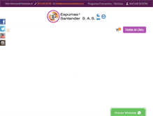 Tablet Screenshot of espumassantander.com